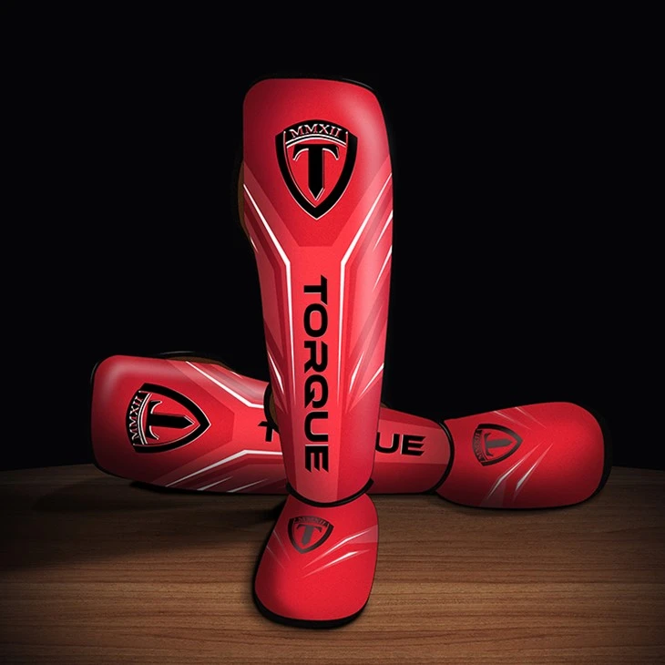 Leather Boxing Shin Guard Pou MMA