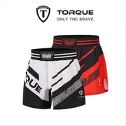 Gason Pro-Style Kickboxing Fòmasyon Gym Rad Shorts Boxing Trunks